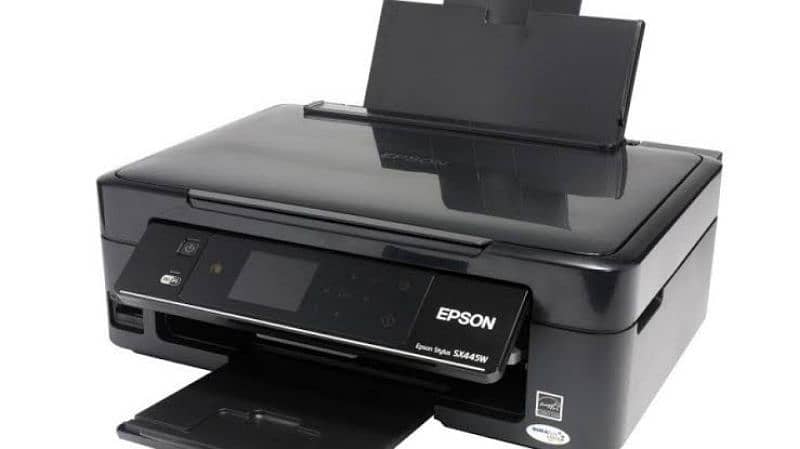 Epson sx 445 Wi-Fi printer colour black print UK import 0