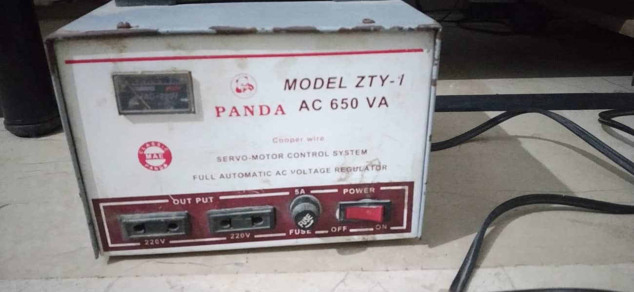 Panda 650Va Servo Motor Stablizer 0