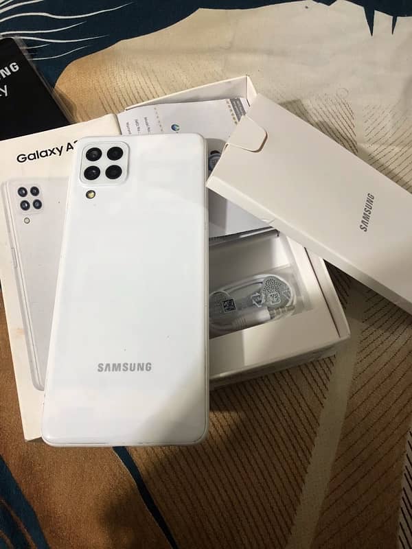 Samsung a22 5g official pta approved 6/128 gb with box 0