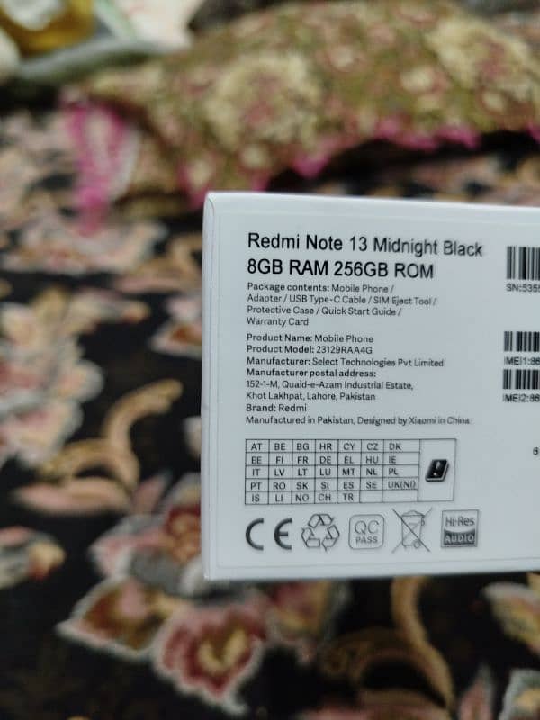 REDMI NOTE 13 8/256 12