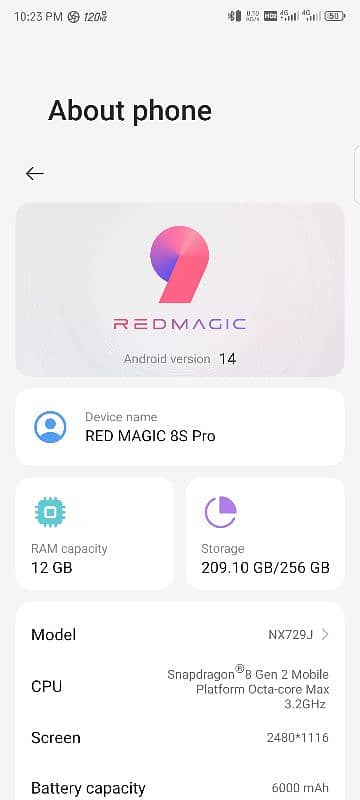 Red magic 8s pro 12+12/256 full box 10/10 condition PTA approved 10