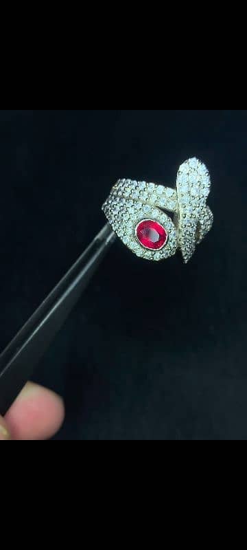 Outstanding Natural Ruby In 925 Pure Silver Marvellous Ring 3