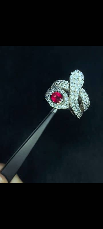 Outstanding Natural Ruby In 925 Pure Silver Marvellous Ring 4