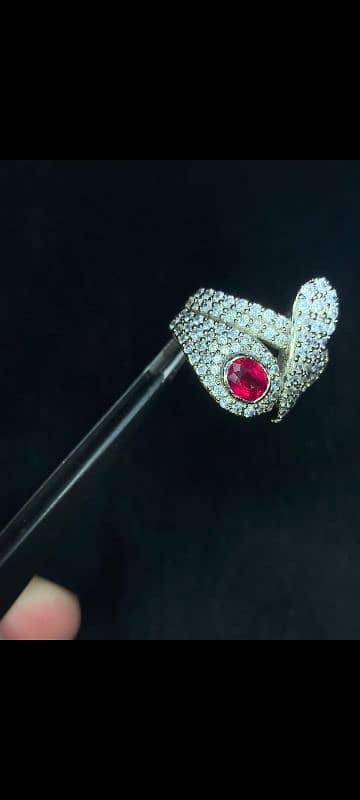 Outstanding Natural Ruby In 925 Pure Silver Marvellous Ring 5