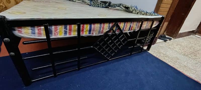 Iron bed with mattress 1