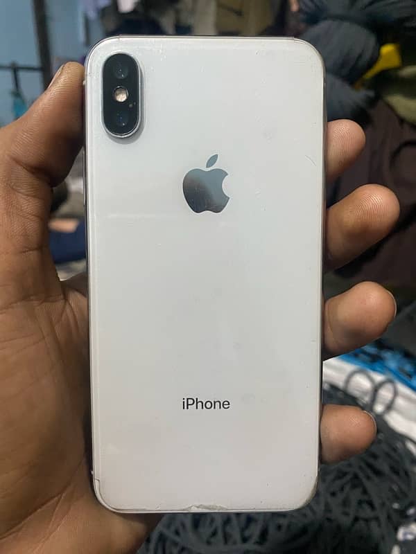 IPHONE x PTA APPROVED 64 GB clour white 2