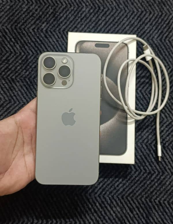 iphone 15 pro max 256gb JV Natural Titanium (Canada Model) 03224188699 0