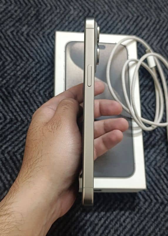 iphone 15 pro max 256gb JV Natural Titanium (Canada Model) 03224188699 2