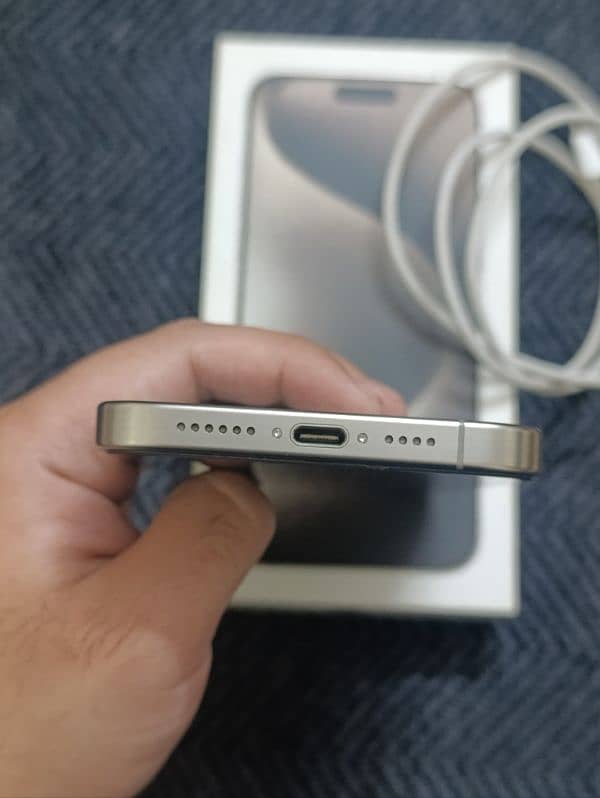 iphone 15 pro max 256gb JV Natural Titanium (Canada Model) 03224188699 3