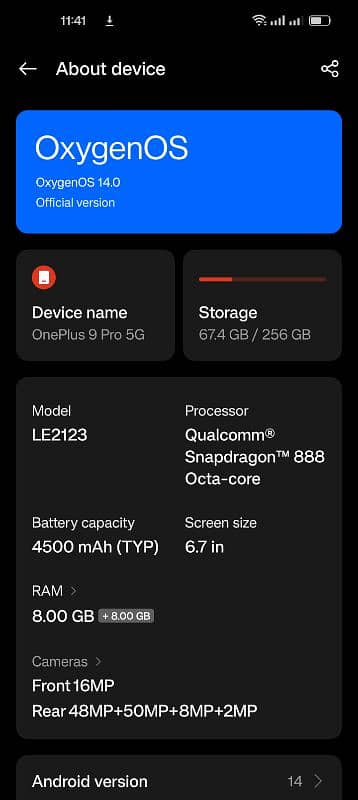 ONEPLUS 9 PRO 5G-GLOBAL-16/256GB-10/10 CONDITION 2