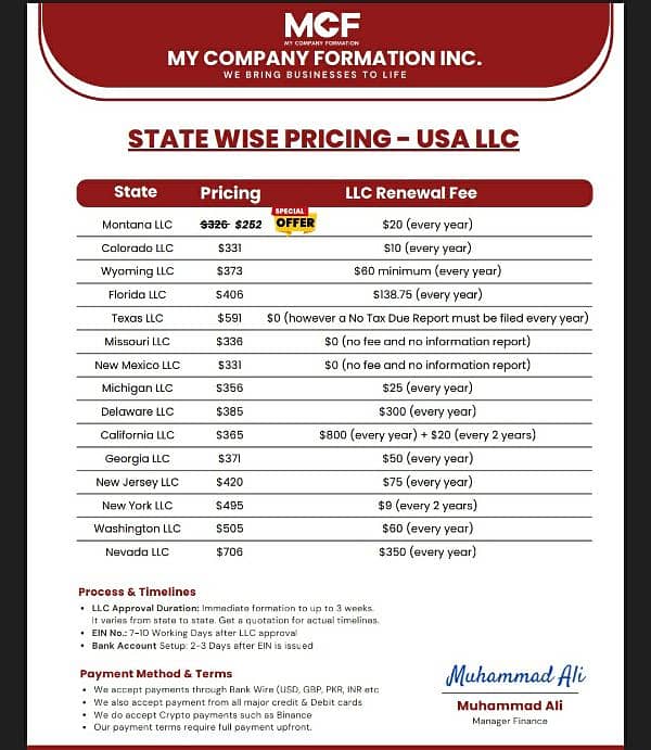 Register your LLC in US from Pakistan 0