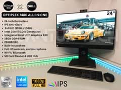 24inch IPS Borderless Core i5 10th Gen OptiPlex 7480 All-in-One AIO