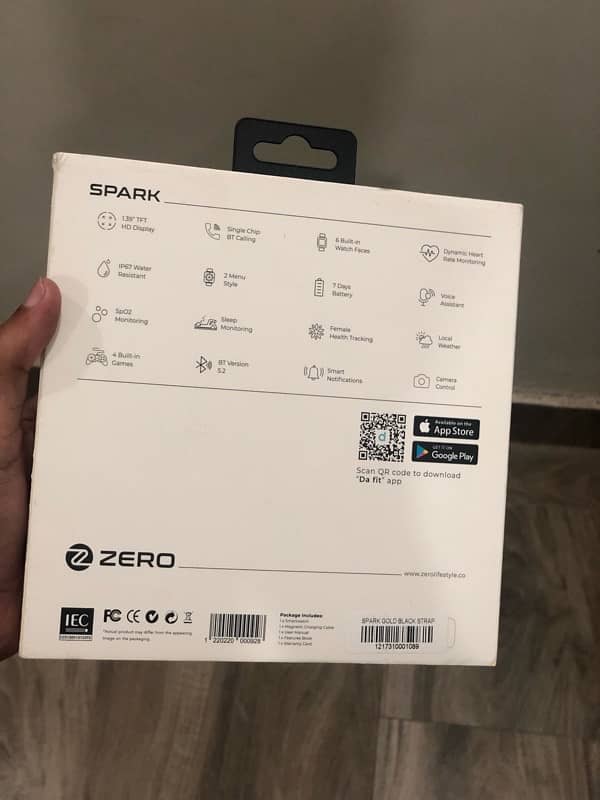 Zero lifestyle Spark smart watch for sale 5