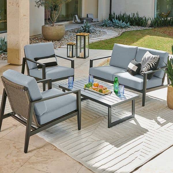 4 seater Outdoor Indoor patio Roop sofa set. . . 12