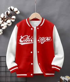 Kid's CHICAGO Embroidered Varsity Jacket