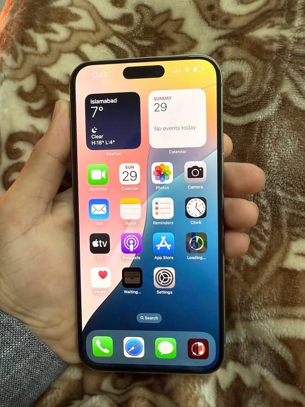 Iphone 15pro Max 256gb PTA Approved Dual Physical Sim 0