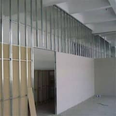 gypsum board cement board partition