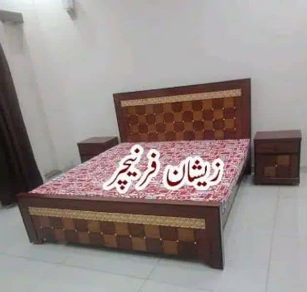 double bed - double bed set - solid bed - wooden bed wholesale prices 4