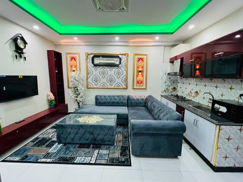 Furnished 2 bedroom apartments for rent in phase 4 bahria town Rawalpindi. 5