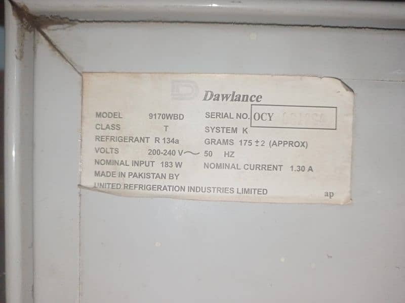 Dawlance Fridge in good condition 9