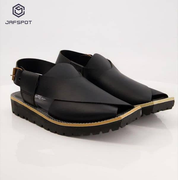 peshawari comfortable chappal black 0