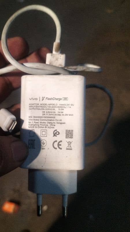 vivo v23e ka charger 44watt original 1