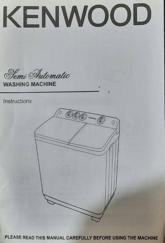 KENWOOD, Kenwood 10kg Semi Automatic Washer & Spin Dryer 6