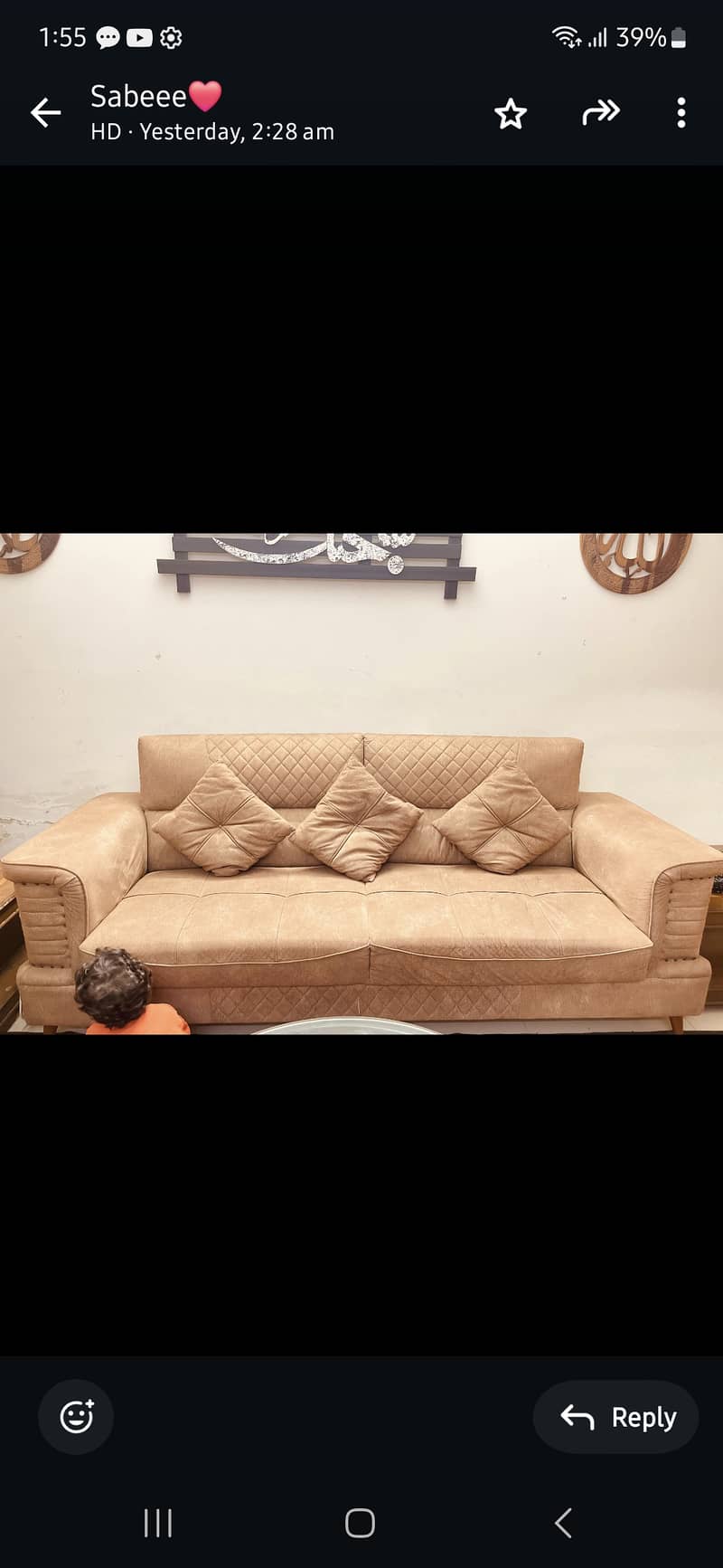 Cozy 5 seater sofa, in good condition. 0