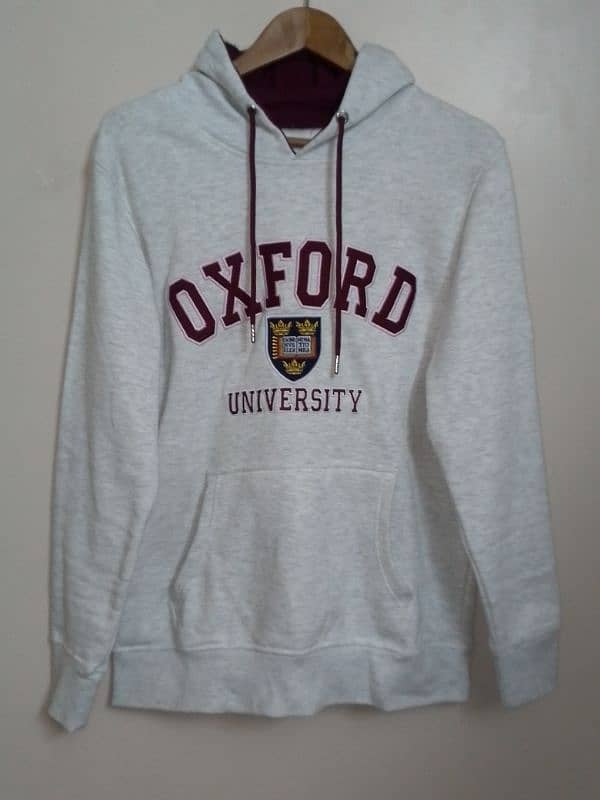 Vintage Oxford University Printed Hoodie 2