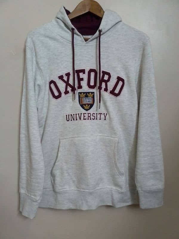 Vintage Oxford University Printed Hoodie 3