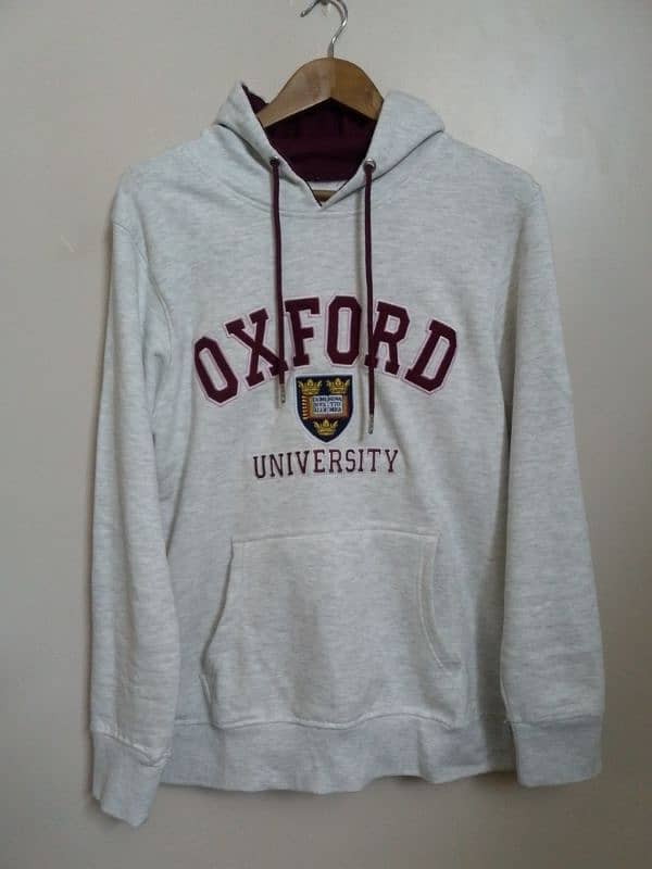 Vintage Oxford University Printed Hoodie 4