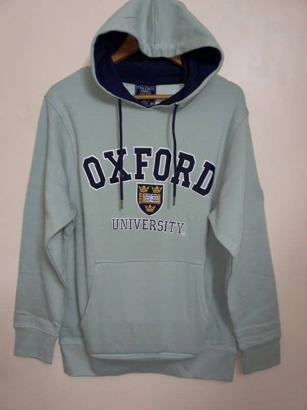 Vintage Oxford University Printed Hoodie 9