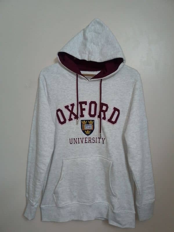 Vintage Oxford University Printed Hoodie 13