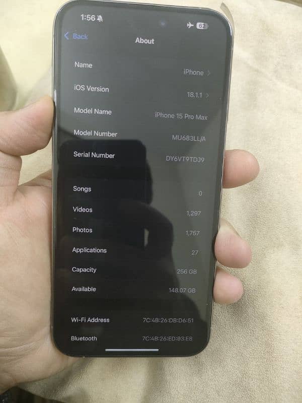 Iphone 15 pro max JV - 256GB - 98% battery health 2