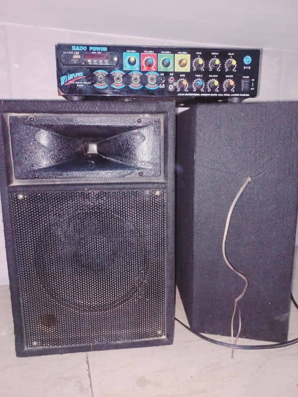 10 inch speakers & amplifier 2