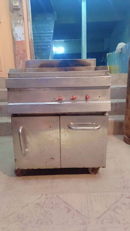 automatic fryer with tawa use for making brost and fries 0