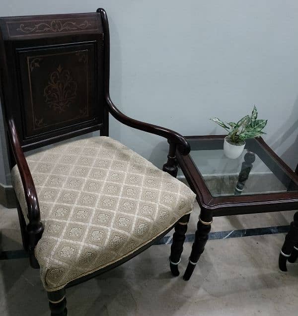 Solid Wooden bedroom chair set 8