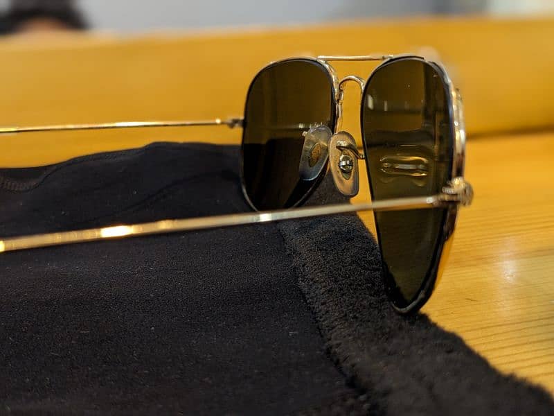 Rayban aviators polarized sunglasses gold 2