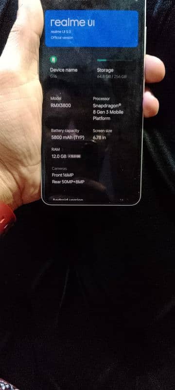 Realme GT 6 pro 12/ 256 4 months SIM taime 03110048350 2