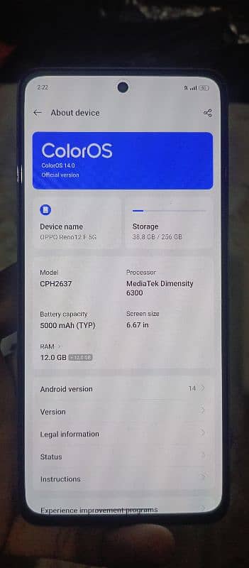 Oppo Reno 12F 5G Available 10/10 condition 1