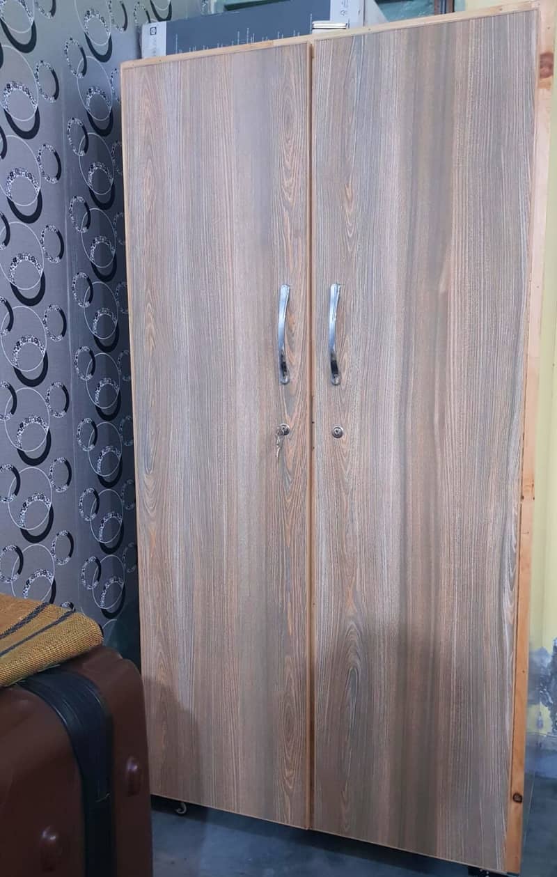 Kids Wooden Wardrobe / Almari with Wheels – Like New Condition! 0