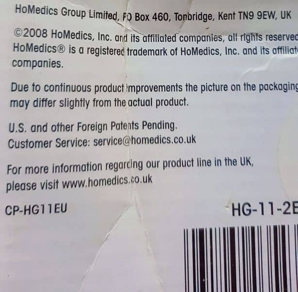 Homedics UK body massager 1