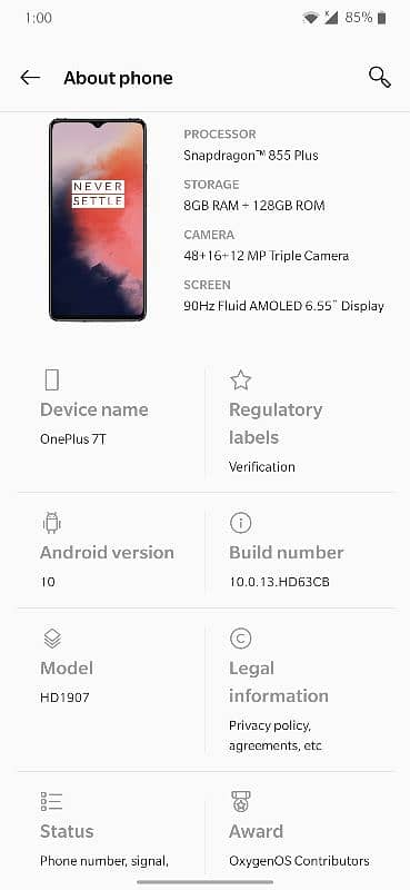 OnePlus 7T 8/128 Approved (exchange possible with pixel or iphone) 3