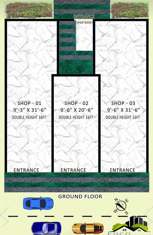 300 Sq Ft Double Height 17 Ft Shop Kurta Gali Tariq Road 1