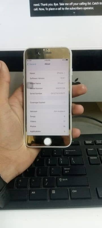 iphone 7 Non Pta 32 GB silver colour 4