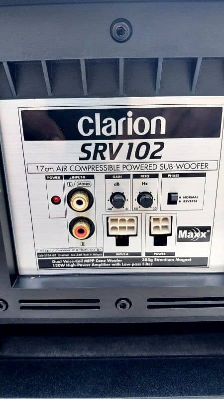 CLARION SRV 102 POWERED ACTIVE SUB-WOOFER 4