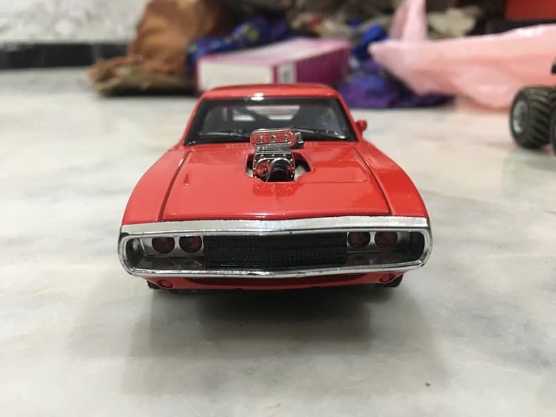 its 1970 dodge charger car metal body with lights and sound effects 8