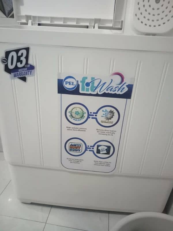 Pel washing machine Only 4 month used brand new condition 8