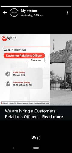 costumer relations officer