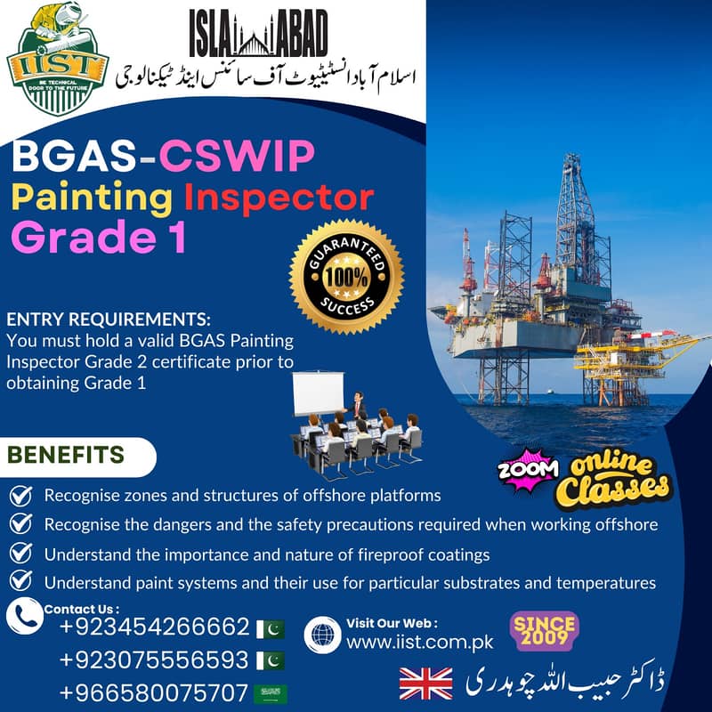 CSWIP BGAS API ASNT Pakistan 2